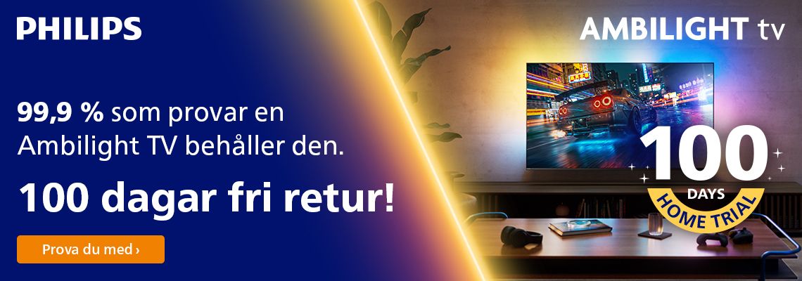 Buy and try Ambilight TV for 100 days!